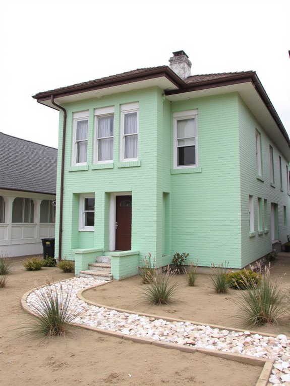 coastal pastel brick designs