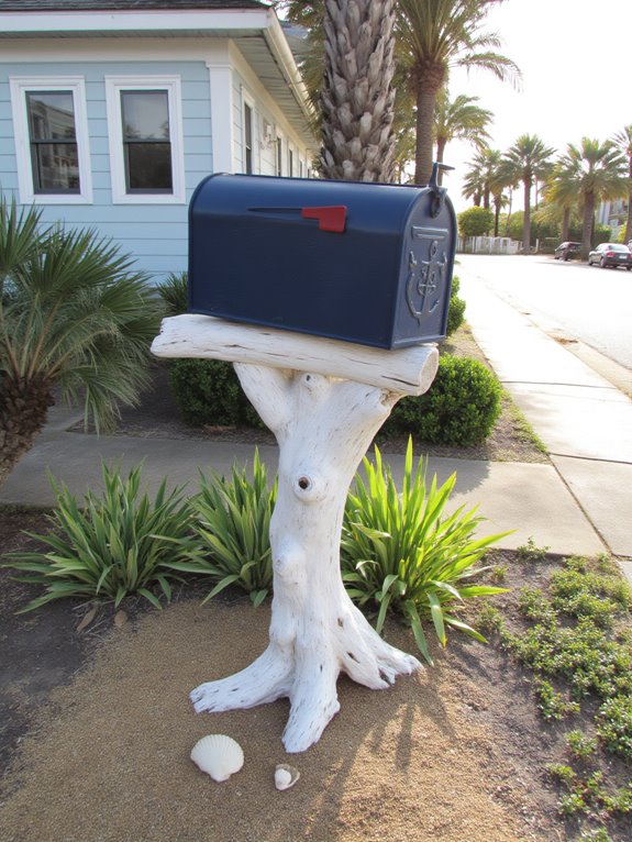 coastal themed mailbox design
