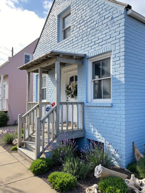 coastal tranquility in blue