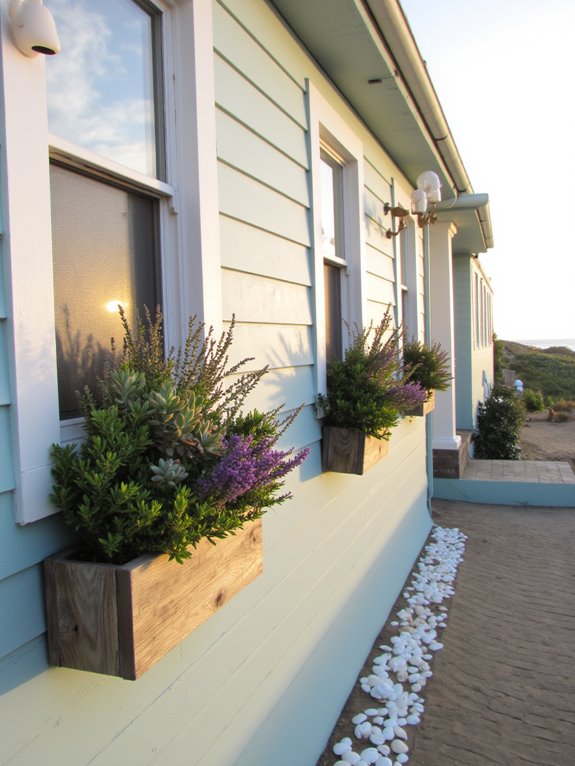 coastal window box flora