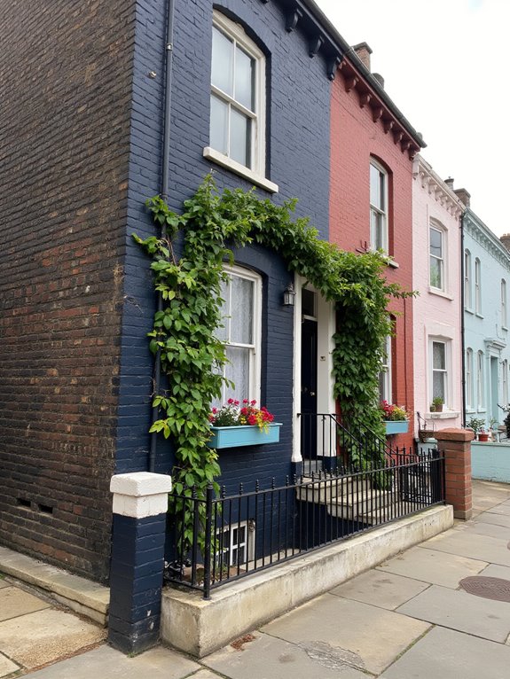 colorful unique brick homes