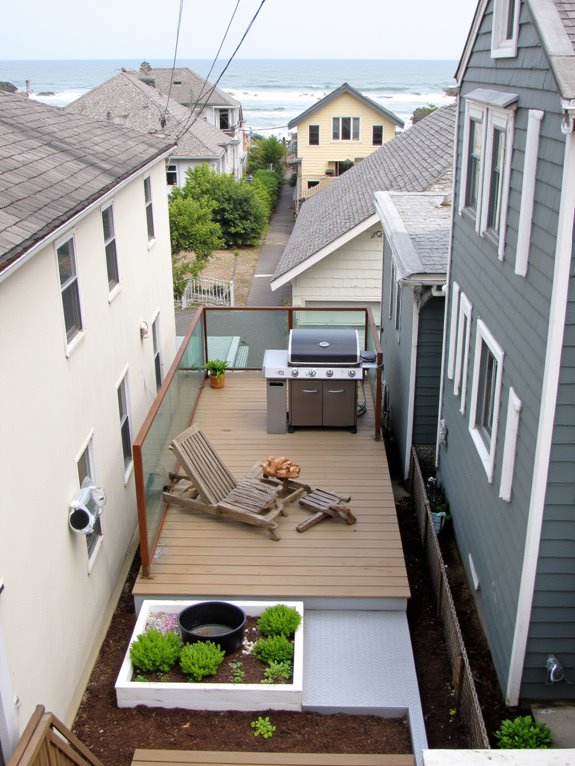 comfortable outdoor entertaining space