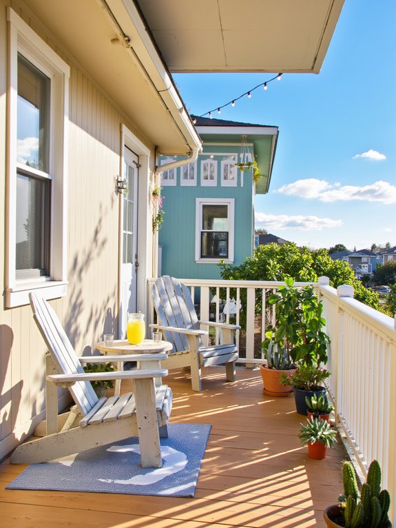 comfortable seating and plants