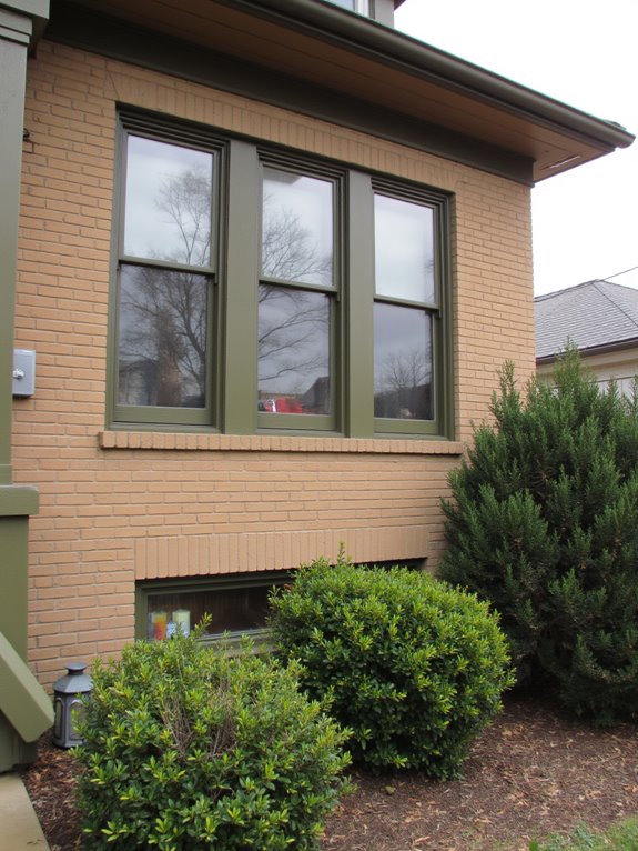 coordinating trim with brick