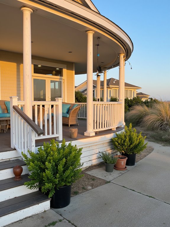 cozy coastal entertaining space