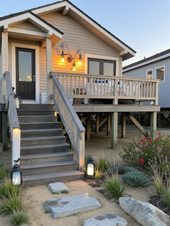 cozy coastal lighting ambiance