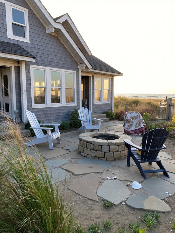 cozy evenings around firepit