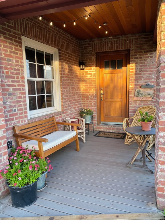 cozy outdoor seating area