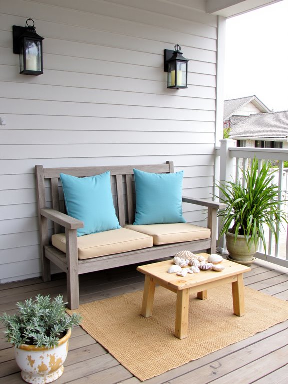 cozy outdoor seating area