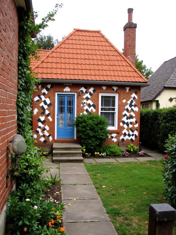 creative painted brick patterns