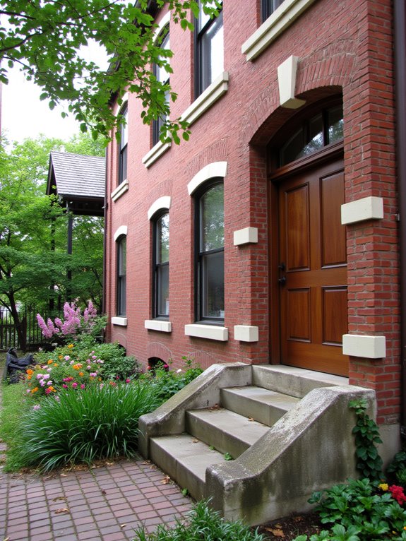 crisp cream trim enhances aesthetics