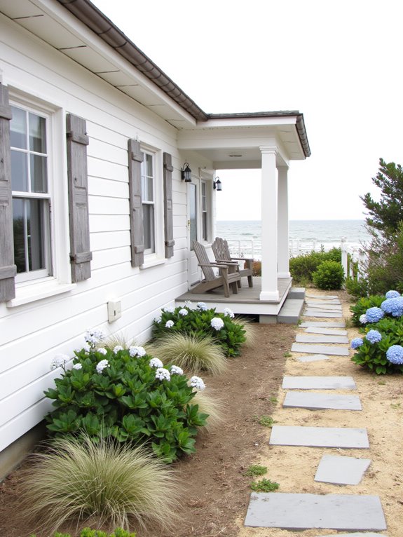 crisp white coastal charm