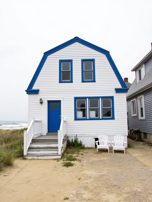 crisp white ocean blue