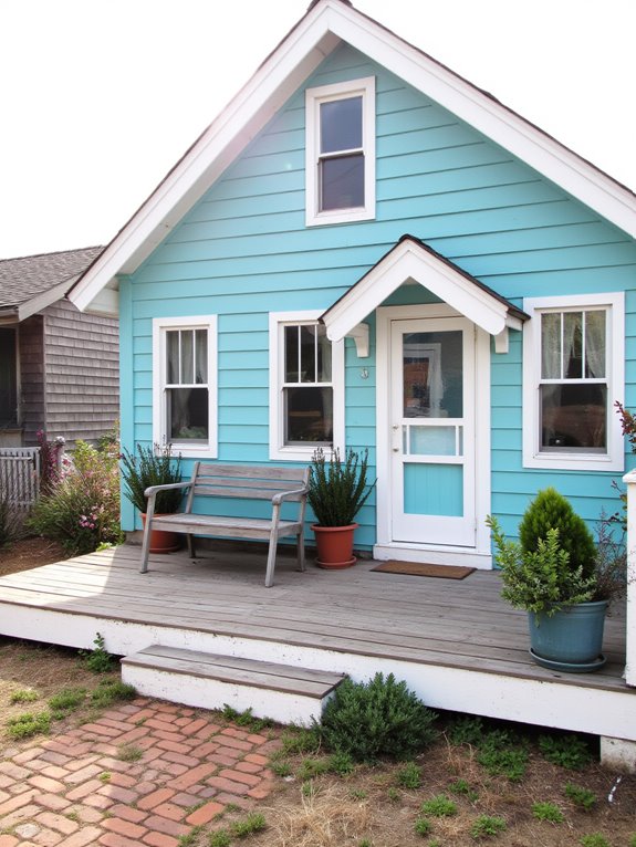 crisp white trim contrast