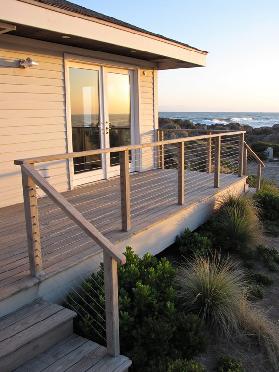 customizable contemporary cable railings