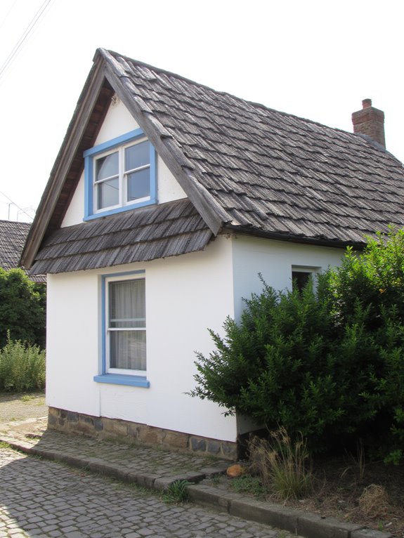 distinctive coastal cottage roofs