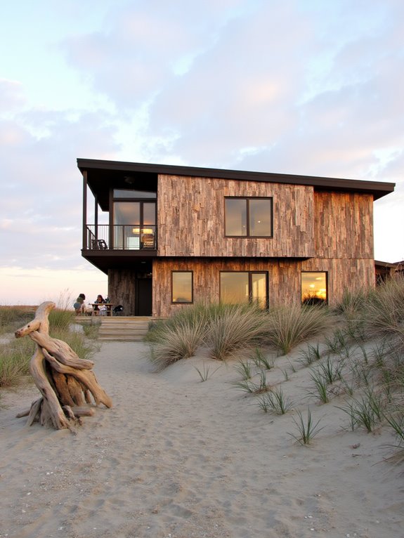 driftwood enhances modern aesthetics