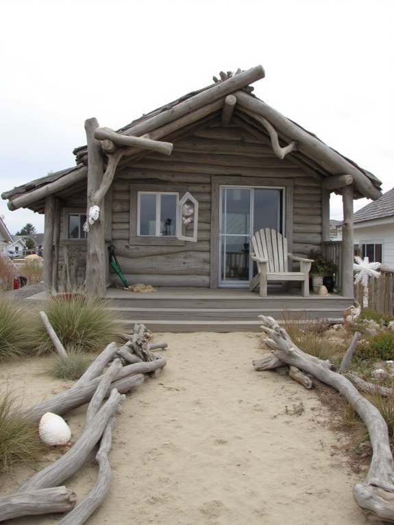 driftwood enhances outdoor landscaping
