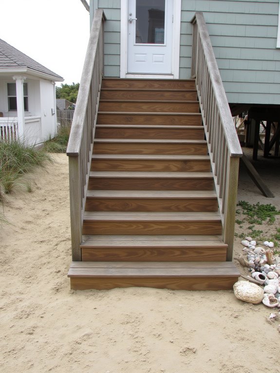 durable low maintenance beach stairs