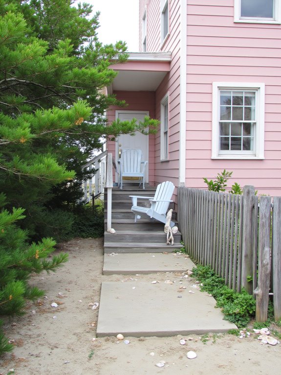 dusty rose coastal charm