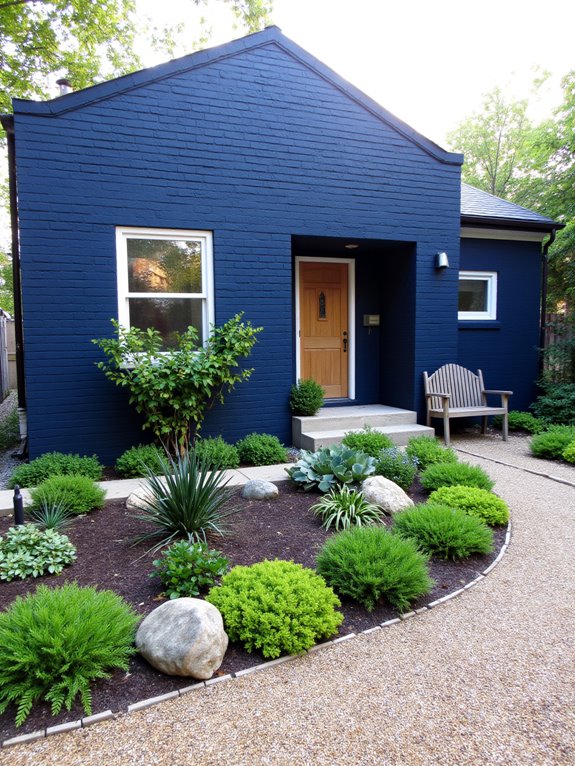 eco friendly navy brick paints