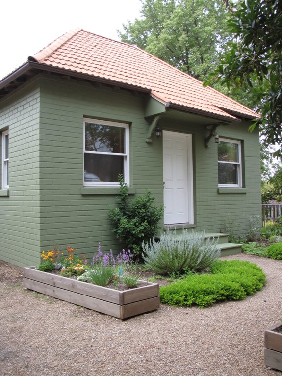 eco friendly painted brick homes