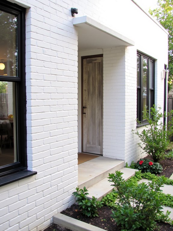 elegant bright white brick