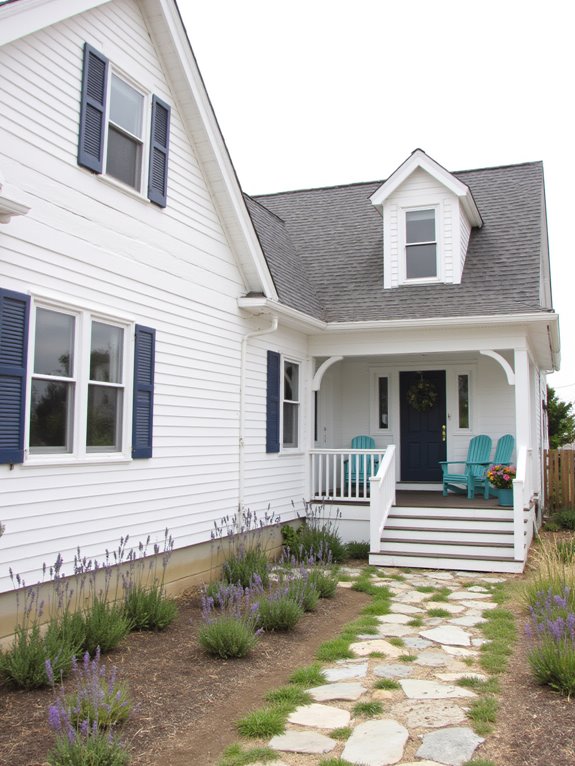 elegant coastal white exteriors