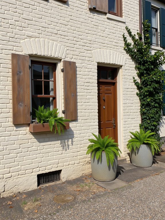 elegant cream brick combinations