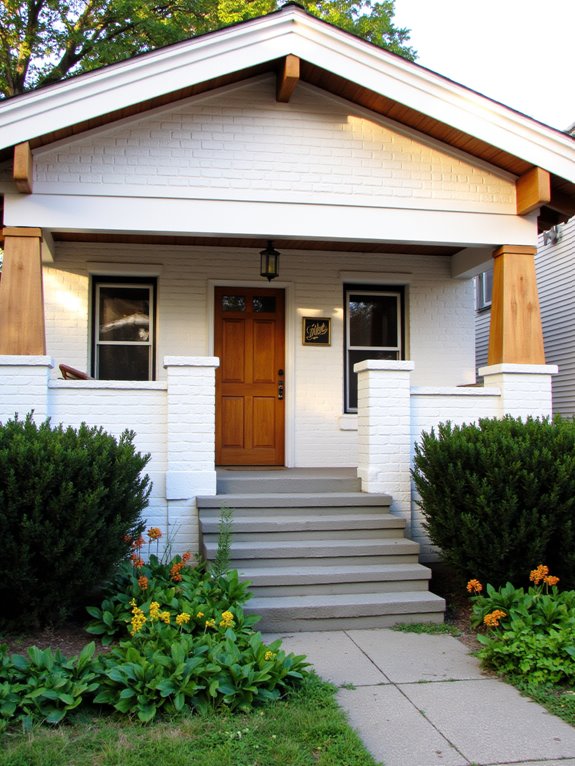 elegant white brick craftsmanship