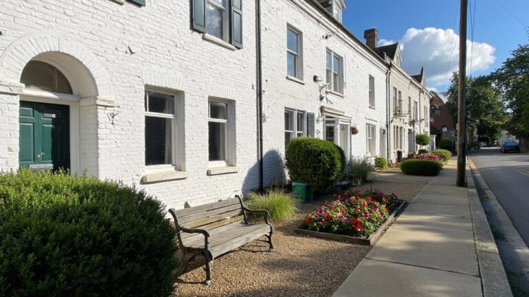 elegant white brick exteriors