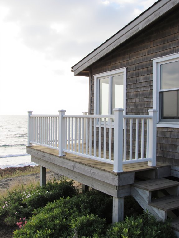 elevated balcony ocean views