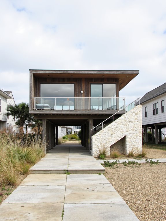 elevated beach house protection
