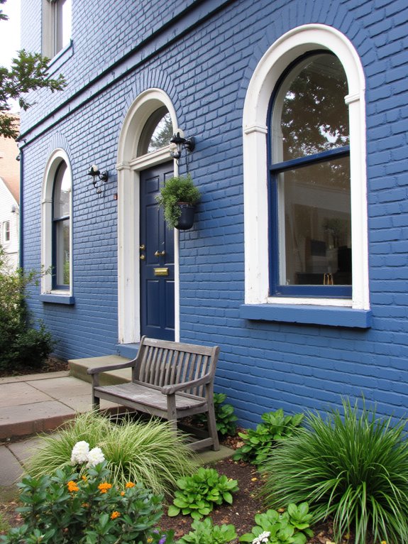 enhancing blue brick exteriors