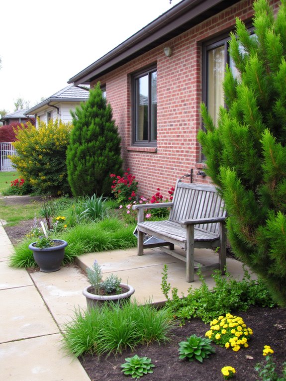 fresh landscaping enhances curb appeal