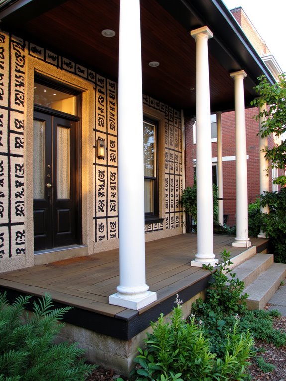 geometric patterns enhance exteriors