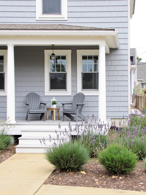 gray accents for beach house