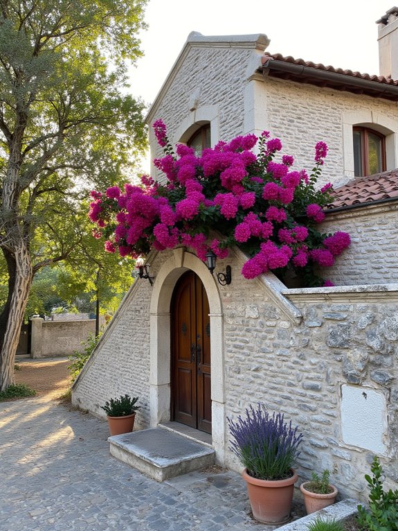gray brick mediterranean charm