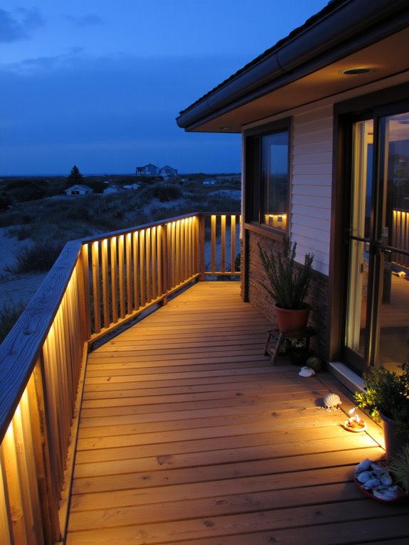 illuminated railings enhance safety