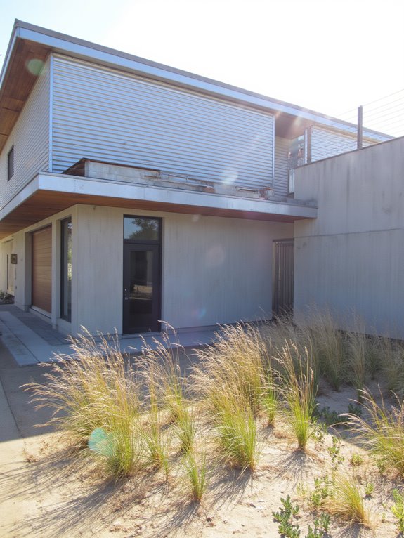 industrial metal and concrete