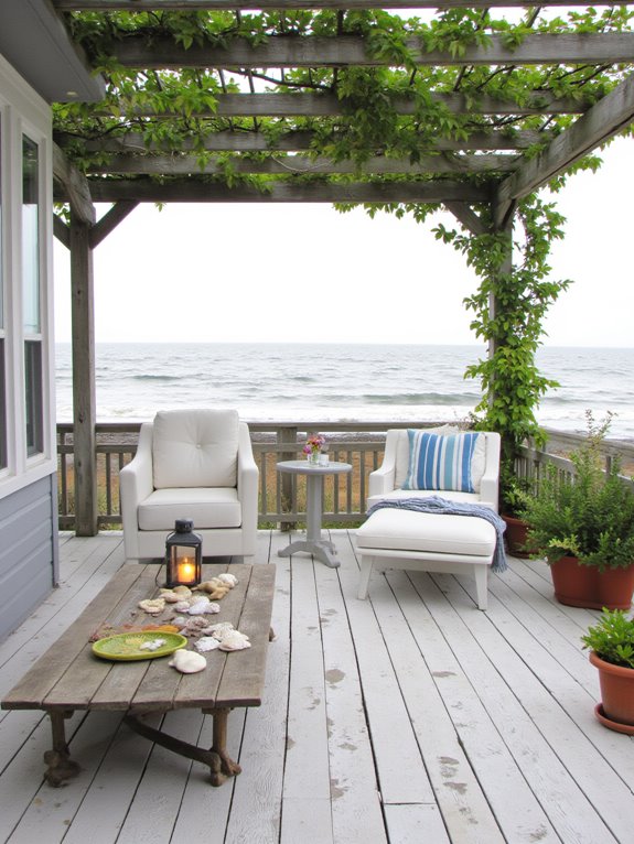 inviting coastal relaxation area