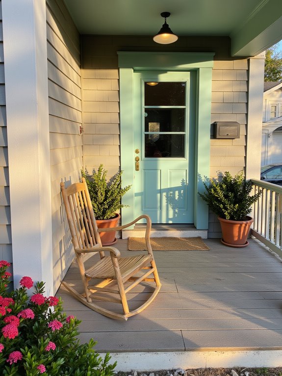 inviting porch with seating