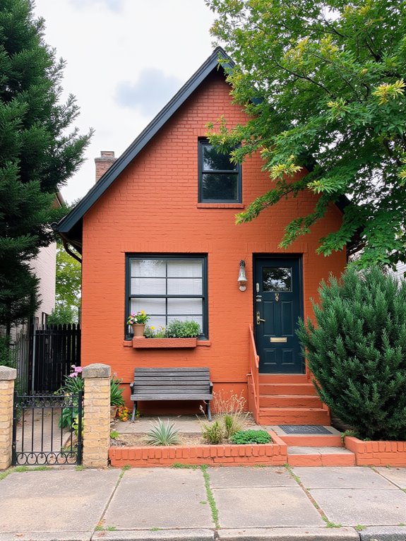 inviting warm terracotta hues