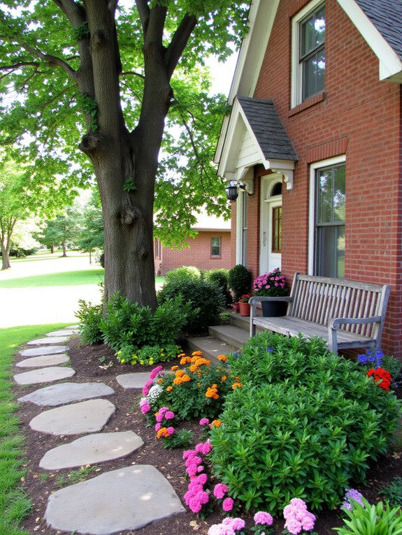 landscaping enhances curb appeal