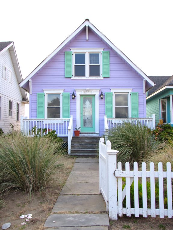 lavender seafoam beach tranquility