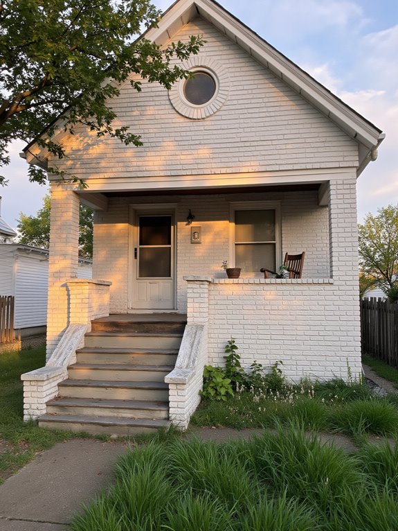 lighting transforms brick appearance