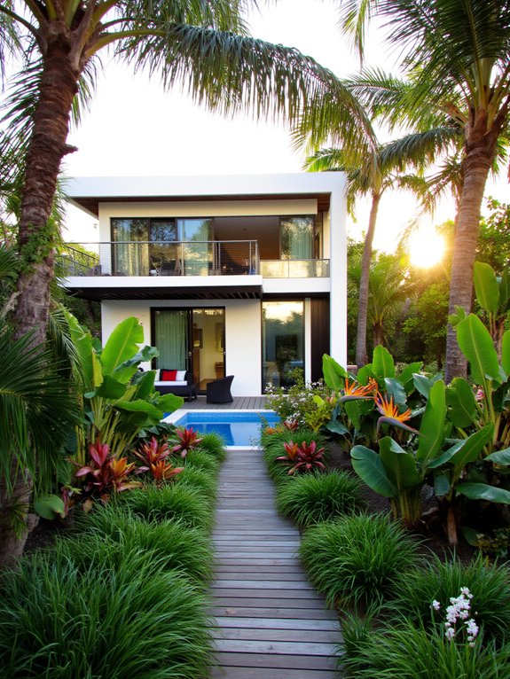 lush tropical greenery paradise