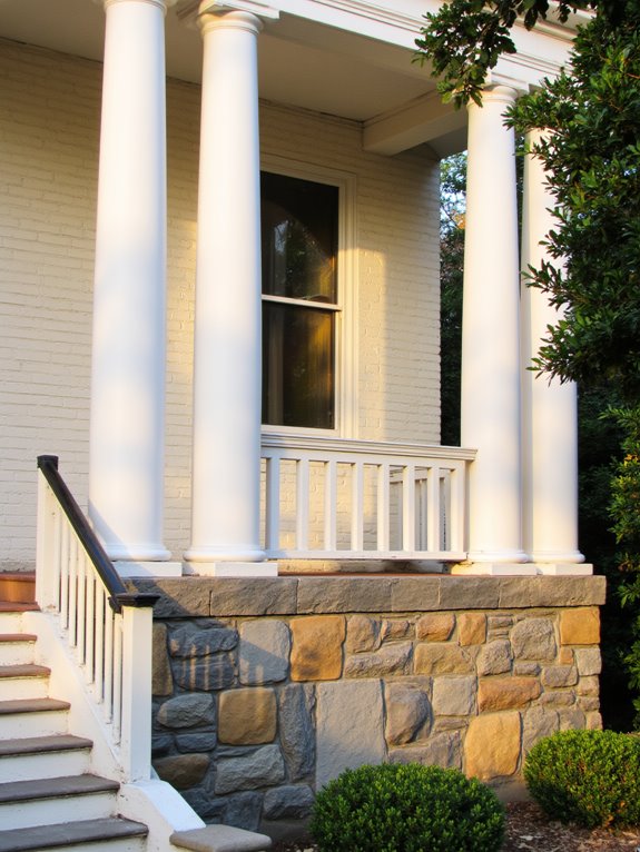 luxurious painted brick accents