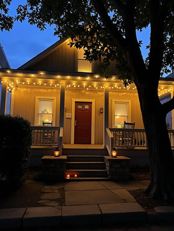 magical outdoor lighting ambiance