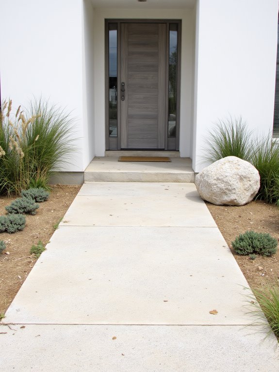 minimalist front yard design